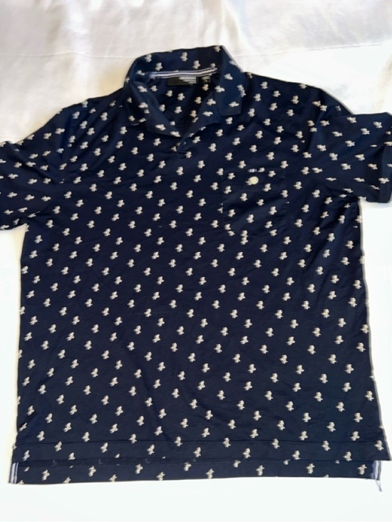 Murano Other - Murano Liquid Luxury Navy Polo with White Mermaid Motif